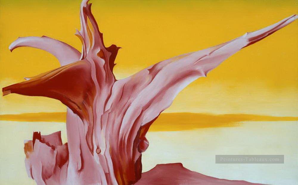 Rouge arbre jaune ciel Georgia Okeeffe modernisme américain Precisionism Peintures à l'huile